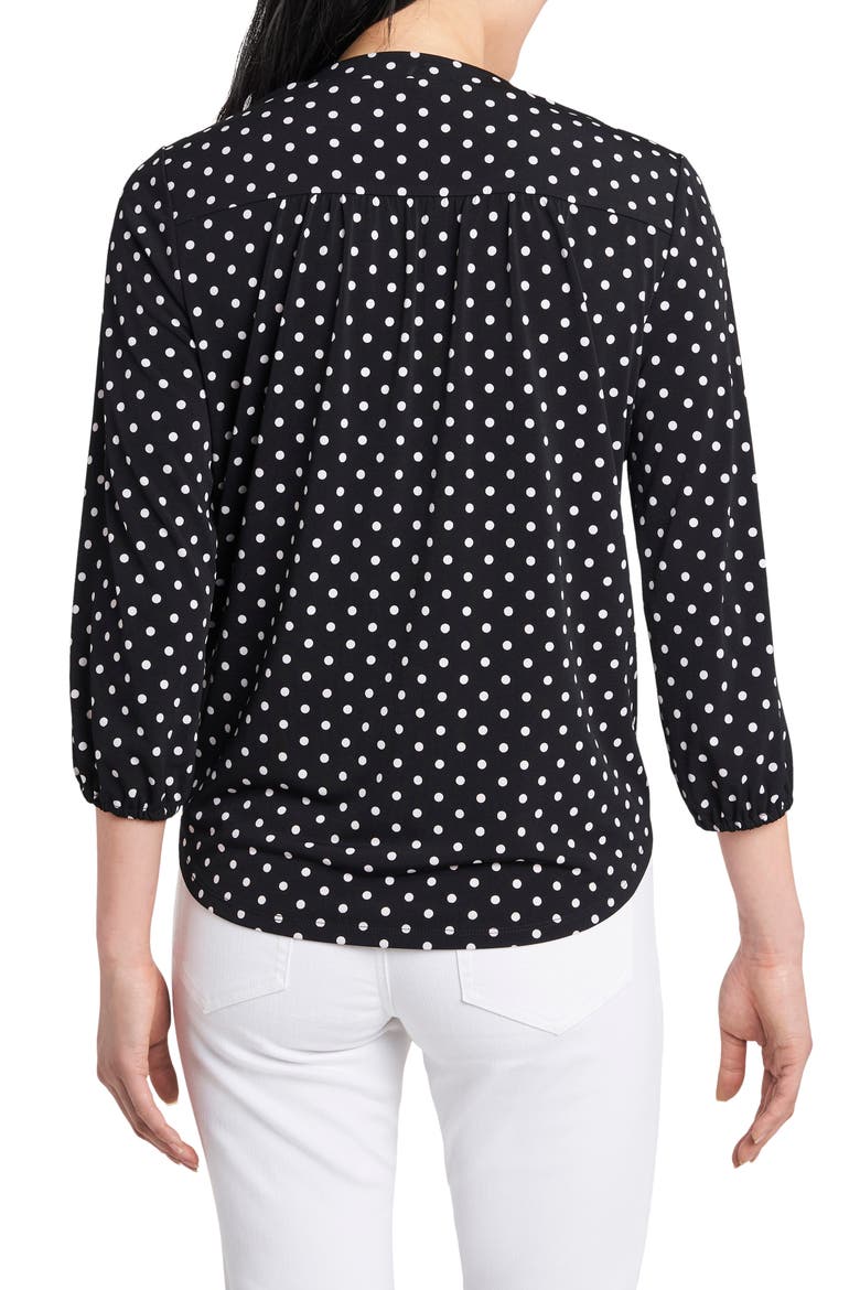 V-Neck Top, Alternate, color, RICH BLACK