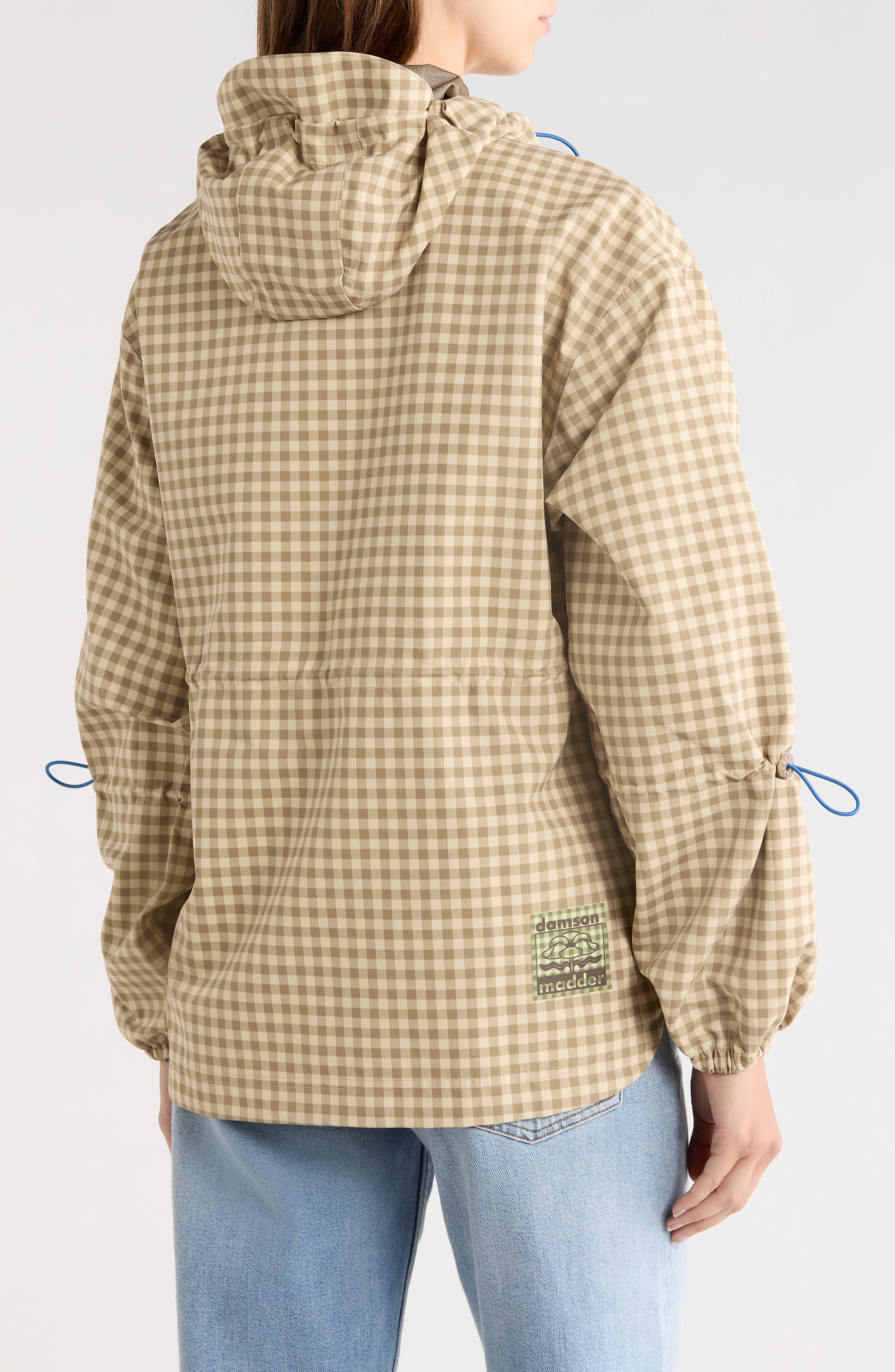 Damson Madder Matilda Gingham Hooded Raincoat — фото 2