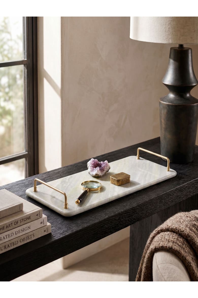 Osaka Green Onyx Tray, Alternate, color, Green