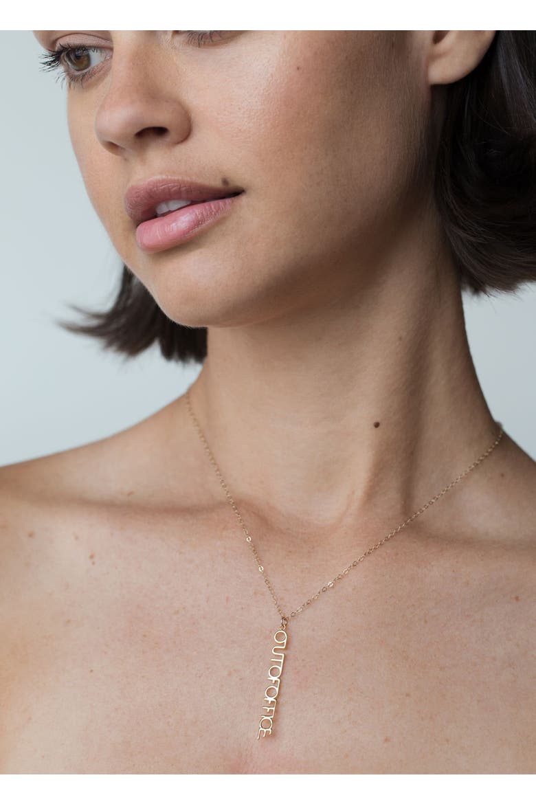 Out Of Office Silver Charm Necklace, Alternate, color, Silver