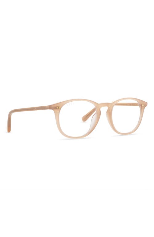 Diff Jaxson 49mm Blue Light Blocking Glasses In Rustique/clear