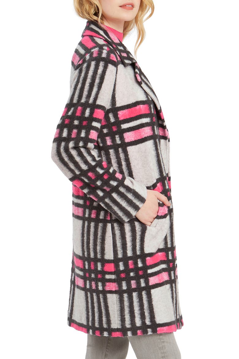 Check Pop Coat, Alternate, color, PINK MULTI