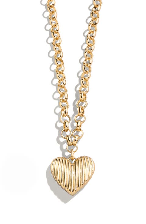 Heart of Gold Pendant Necklace