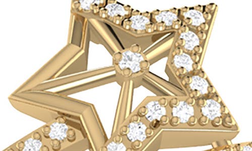 Luvmyjewelry Dreamer Star Glow Spiral Diamond Ring In Gold