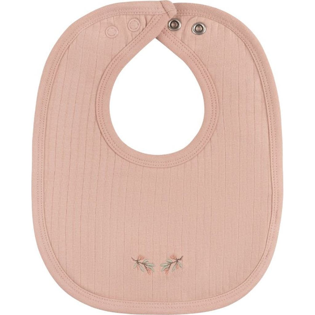 Ely's & Co. Organic Wide Rib Embroidered Scallop Collar Collection In Pink