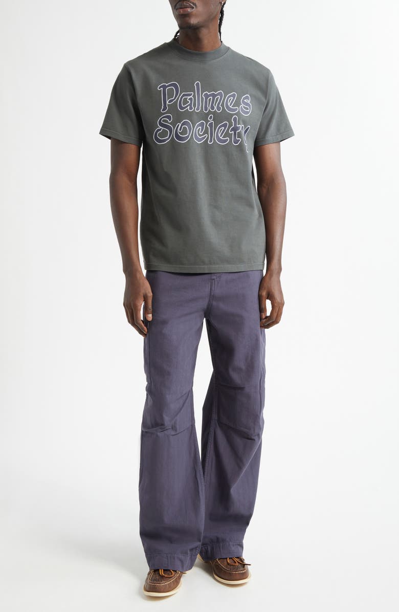 PALMES Society Graphic T-Shirt, Alternate, color, Charcoal