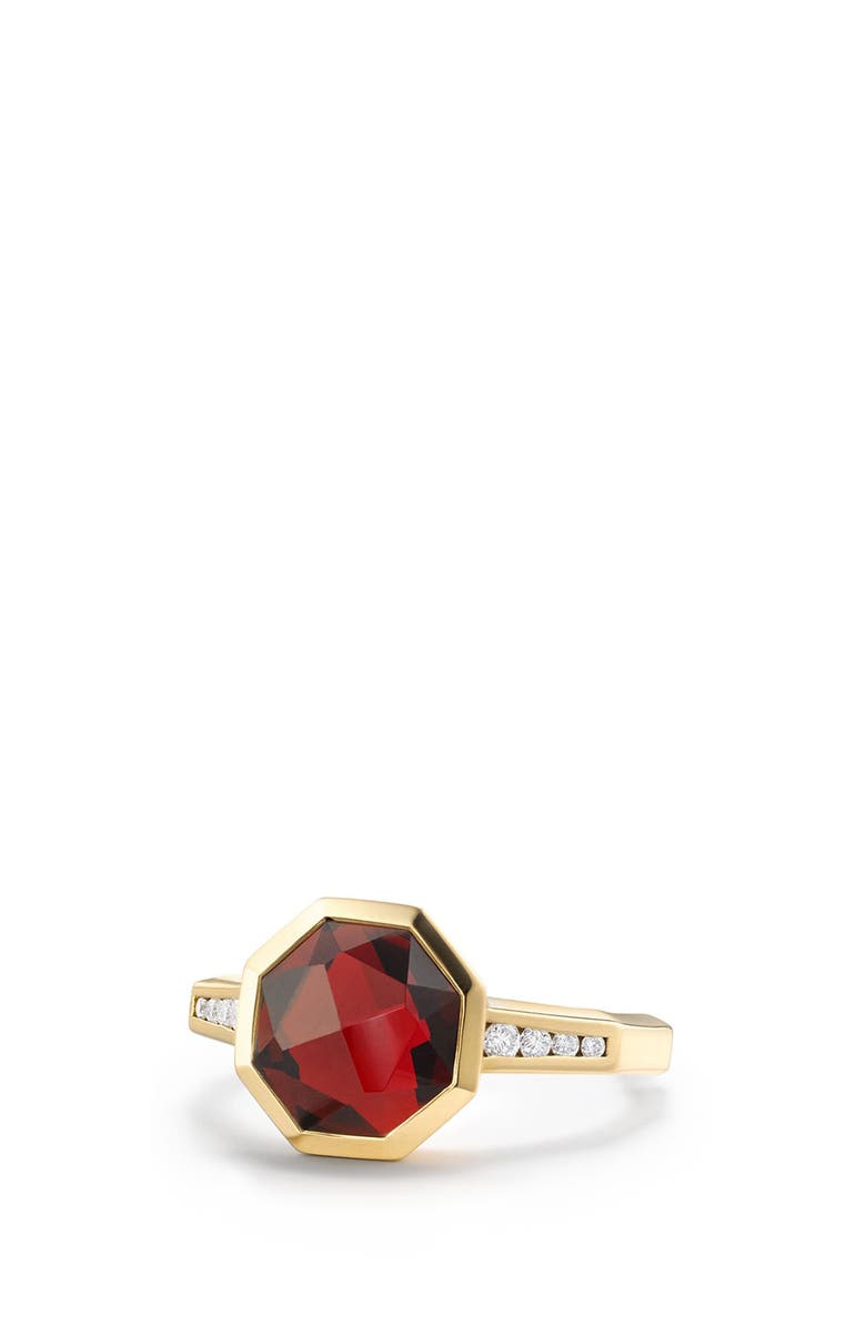 David Yurman Guilin Octagon Ring with Diamonds in 18K Gold, Main, color,