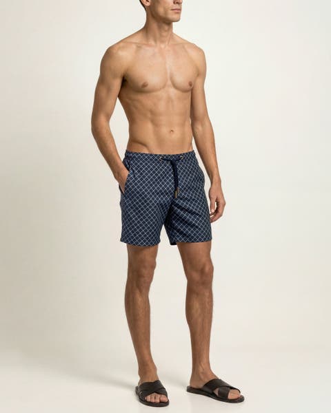 Bulldog Drawcord Printed Tessoro Swim Shorts