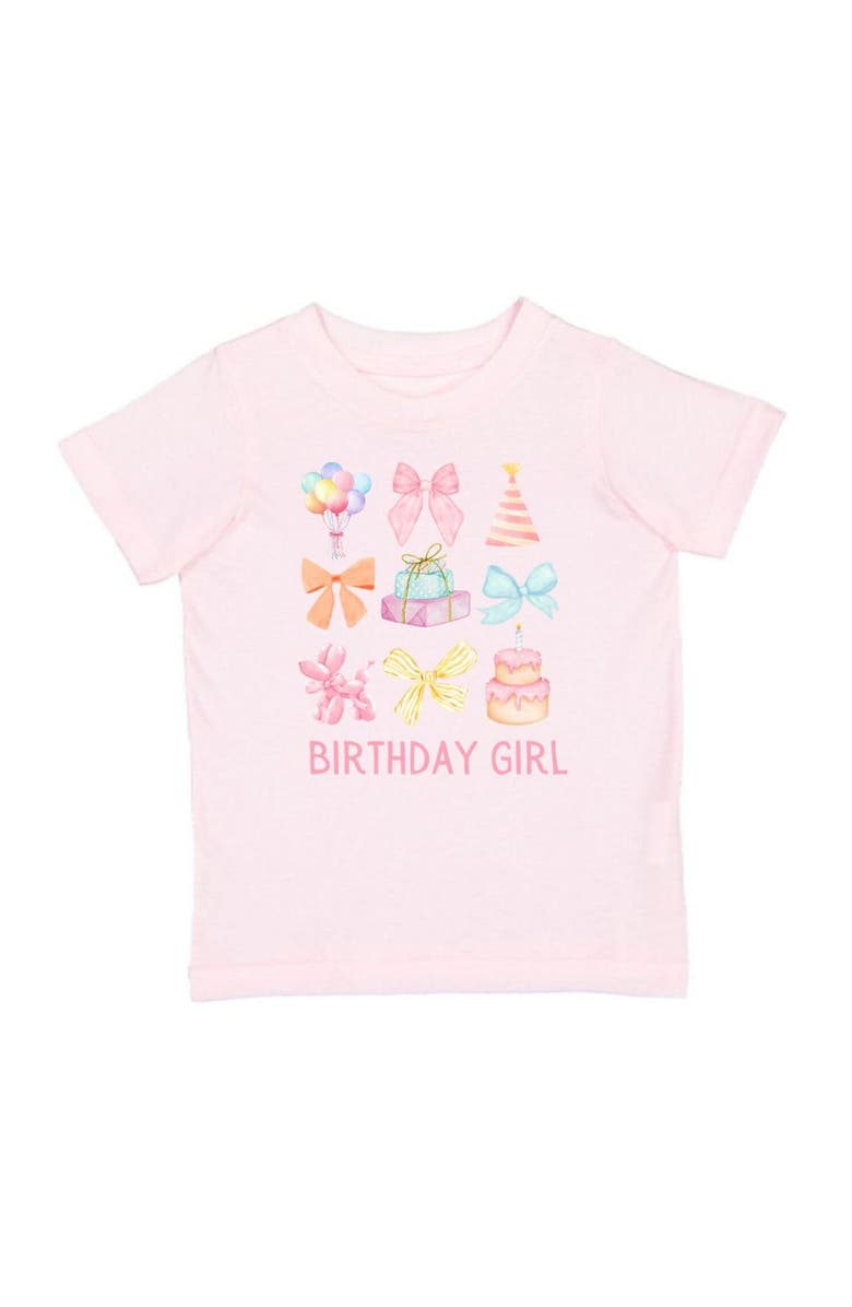 Sweet Wink Birthday Girl Cutie Short Sleeve T-Shirt, Main, color, Ballet Pink