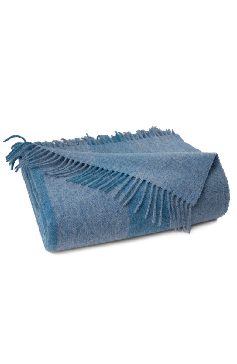 Prince of Scots Southampton Home Merino Wool Cabana Stripe, Main, color, Blue