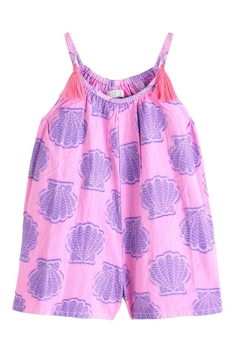 Kids' Shell Print Romper, Main, color, MULTI