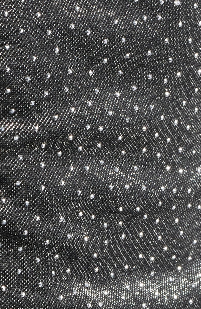 Vince Camuto Ruched Glitter Long Sleeve Off the Shoulder Dress, Alternate, color,