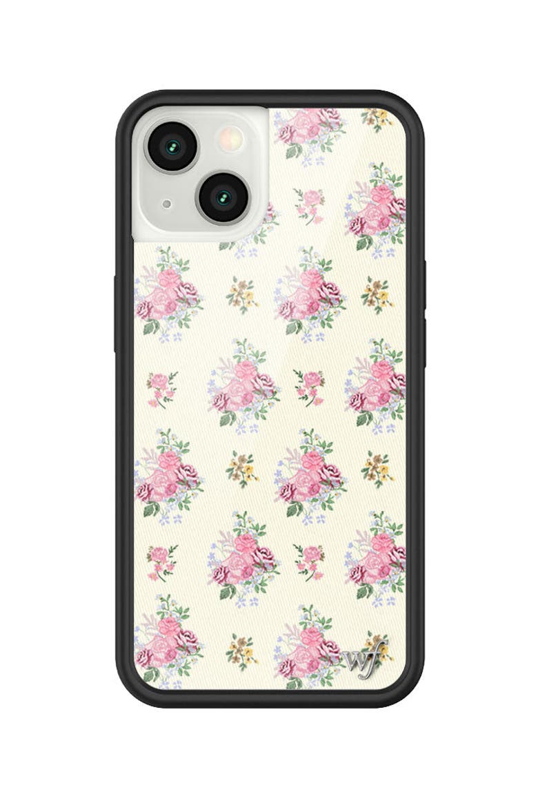 Vintage Floral iPhone Case, Alternate, color, Yellow