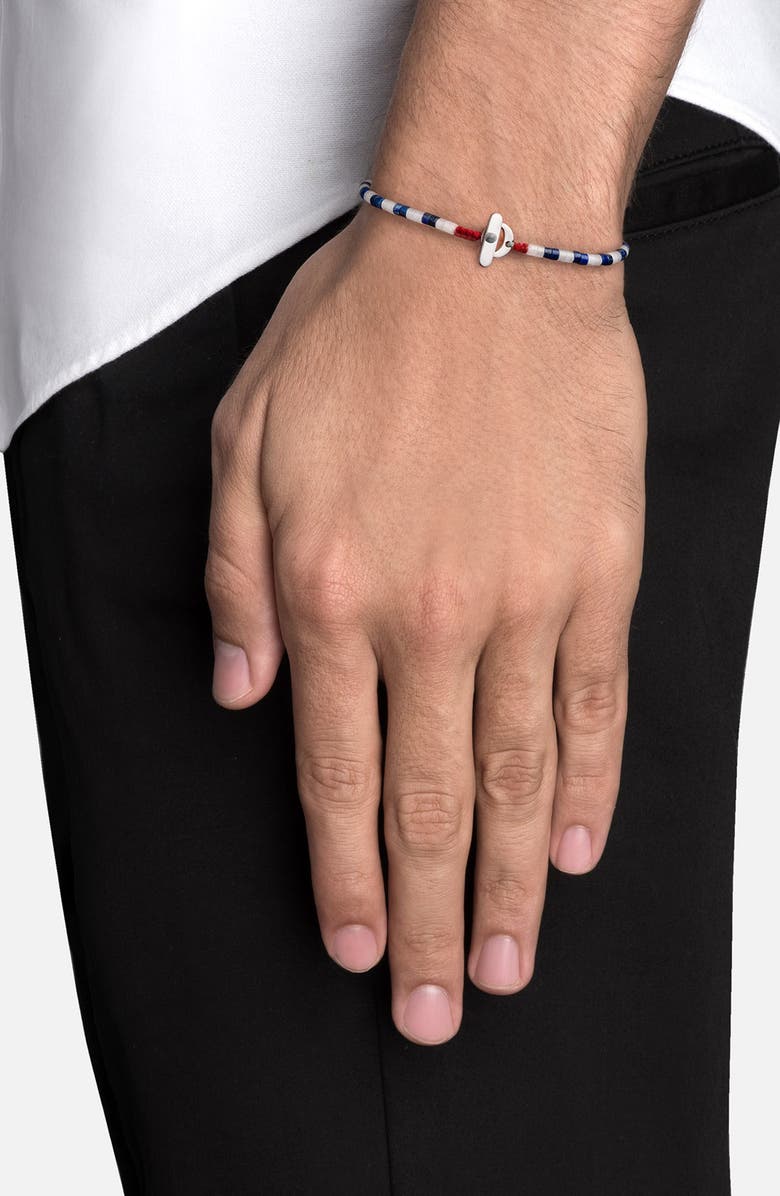 Miansai Men's Kai Lapis & Moonstone Bracelet, Alternate, color,