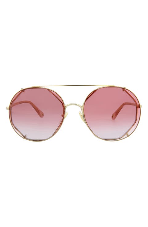 Novelty 57mm Aviator Sunglasses