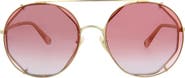 Chloé Novelty 57mm Aviator Sunglasses