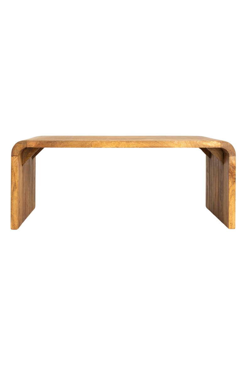 Waterfall Edge Coffee Table, Alternate, color, Natural