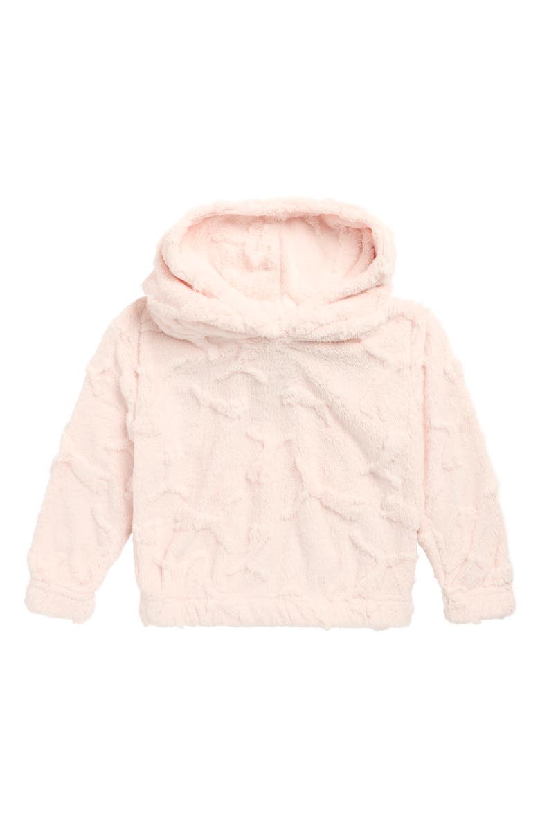 PUMA Kids' Faux Shearling Pullover Hoodie, Main, color, Light Pastel Pink