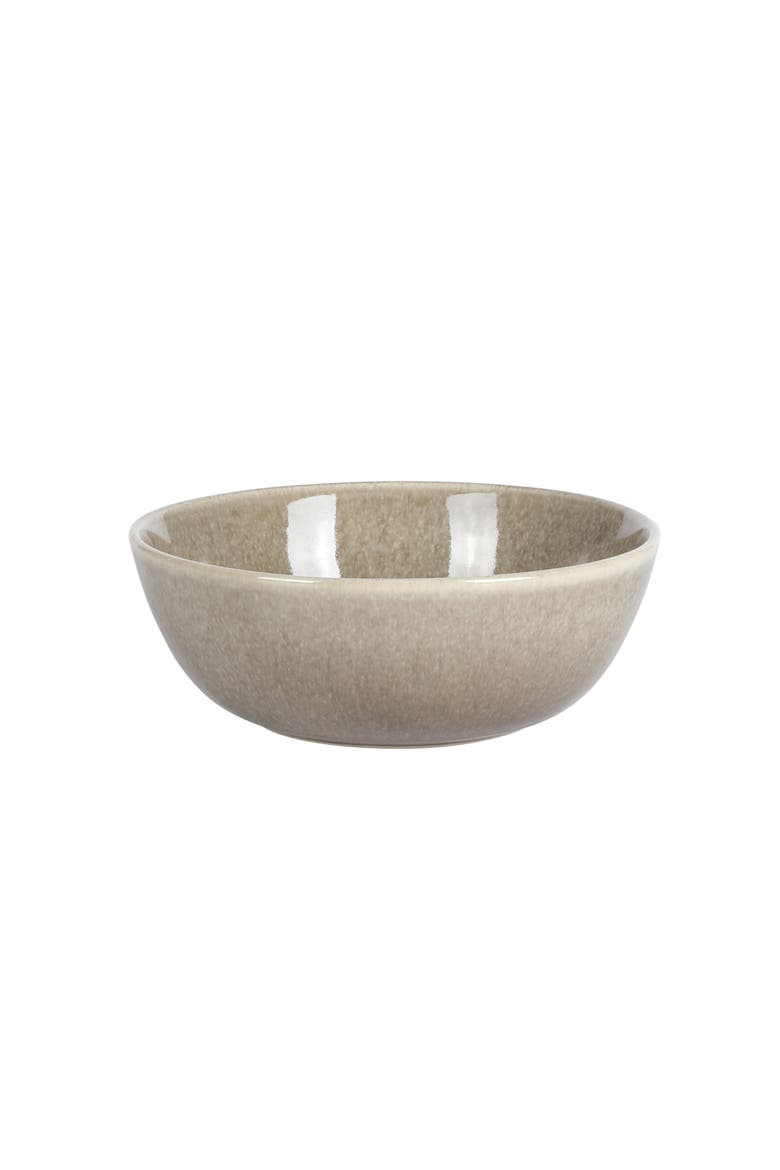 Berea Plates and Bowls Reactive Glaze Round Dishes Stoneware Ceramic Dinnerware Set -Green, Alternate, color, Taupe
