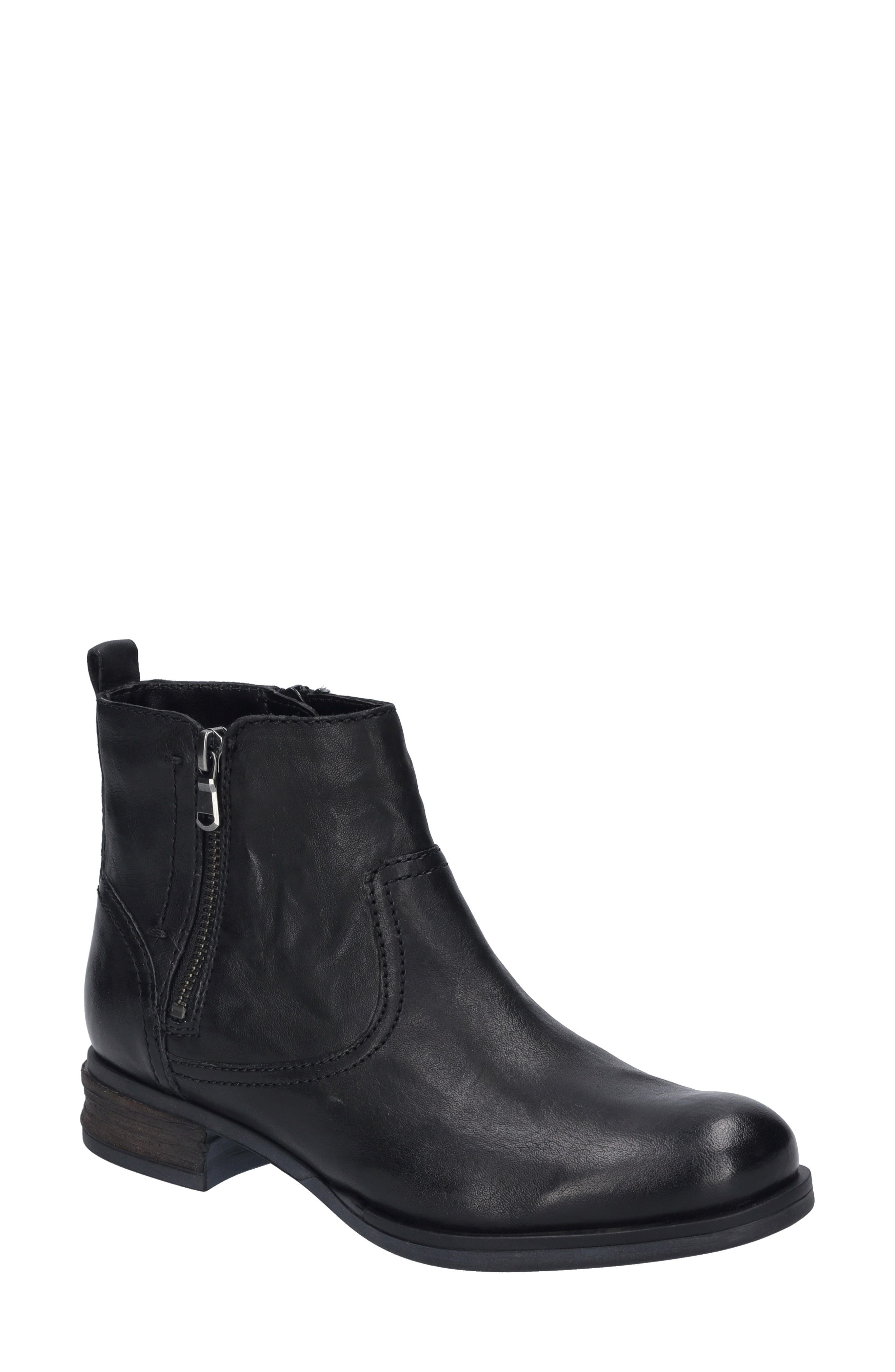 Sanja 20 Faux Fur Lined Bootie, Main, color, BLACK