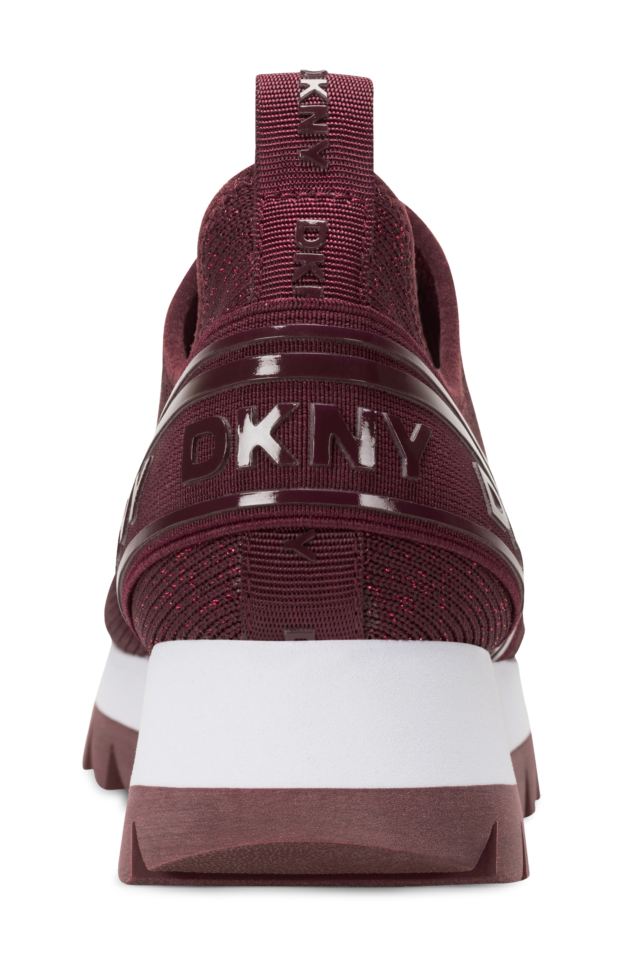 Abbi Knit Sneaker, Alternate, color, BURGUNDY