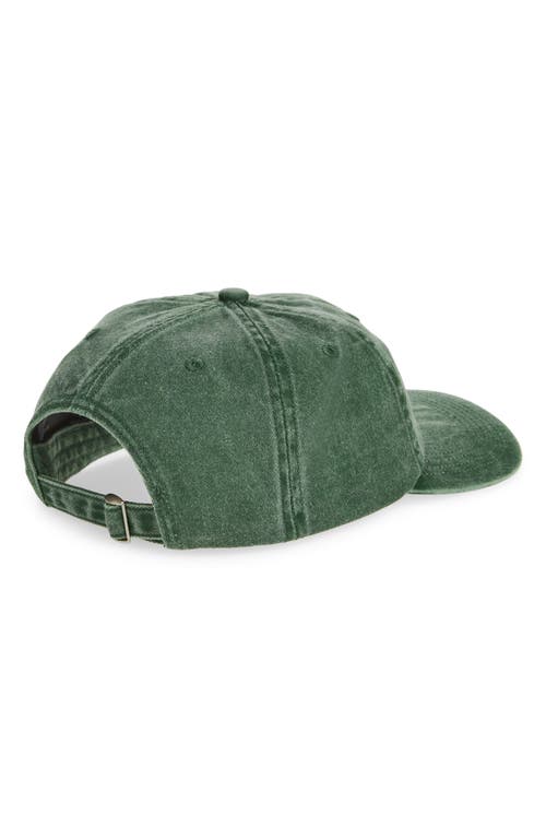 Palmes Tower Embroidered Adjustable Twill Baseball Cap In Green