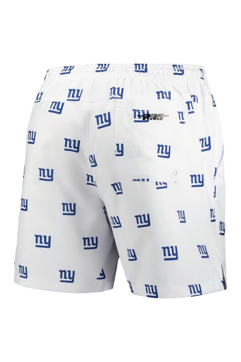 Men's Pro Standard  White New York Giants Allover Print Mini Logo Shorts, Alternate, color, White