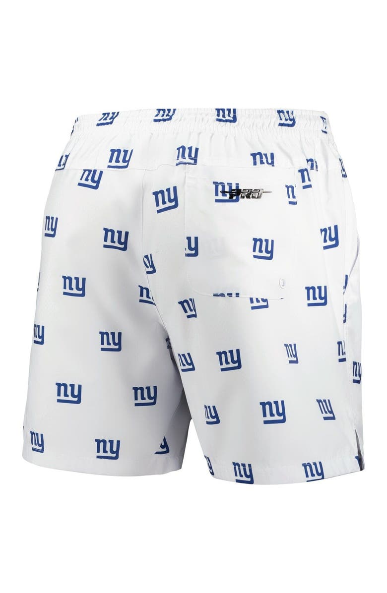 PRO STANDARD Men's Pro Standard  White New York Giants Allover Print Mini Logo Shorts, Alternate, color, White