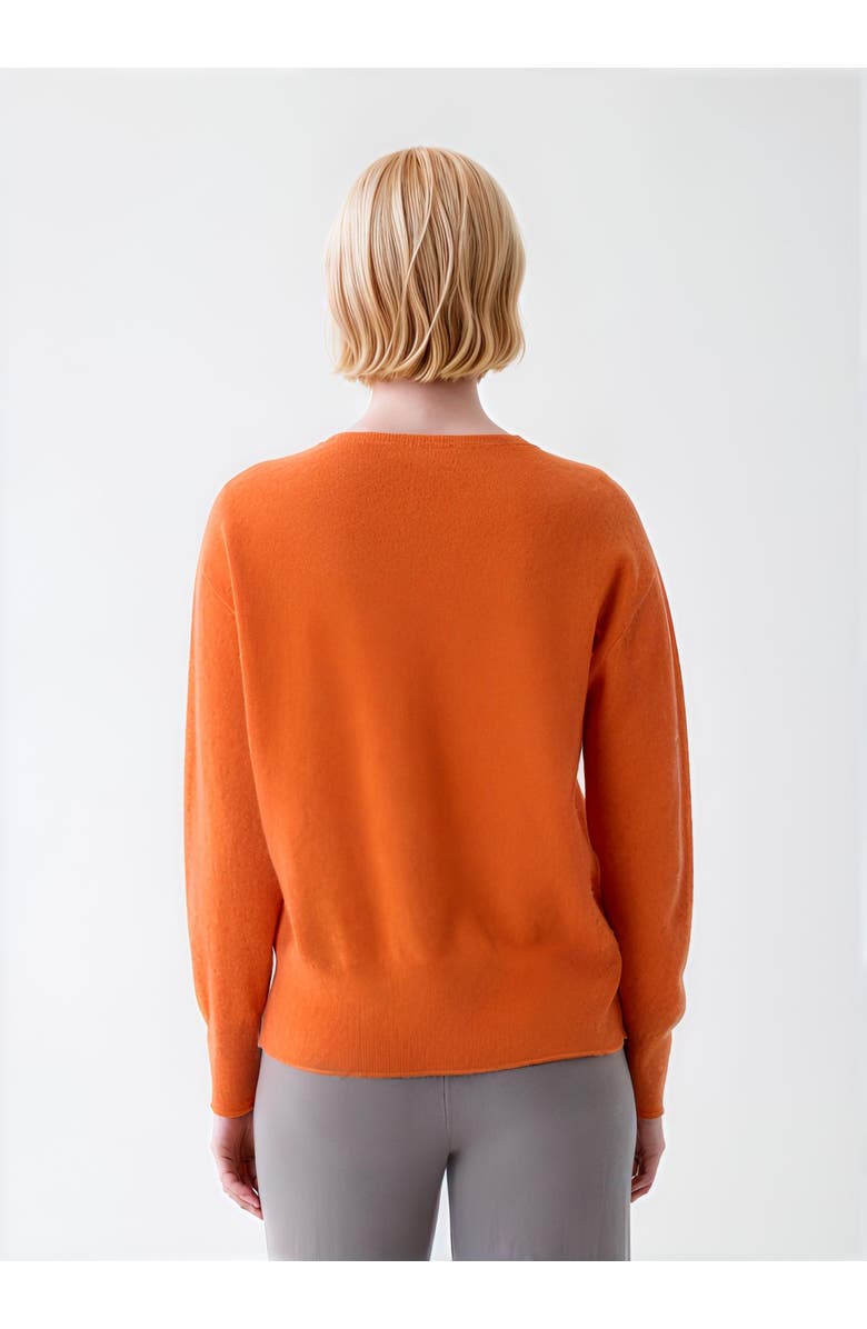 Majestic Filatures Cashmere Seamless Long Sleeve  Crewneck, Alternate, color, Sanguine