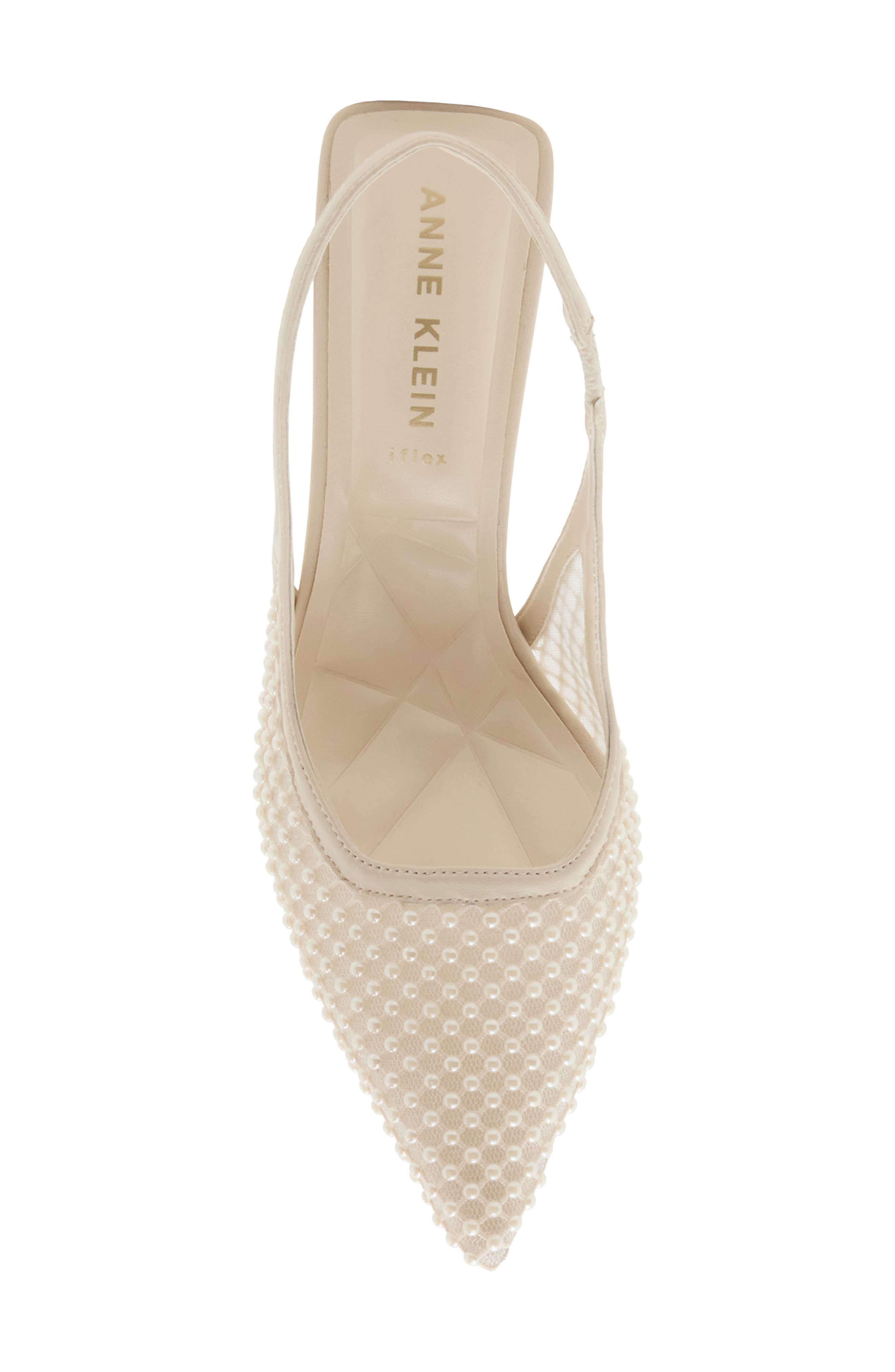 Itzy Pointed Toe Slingback Pump, Alternate, color, PEARL