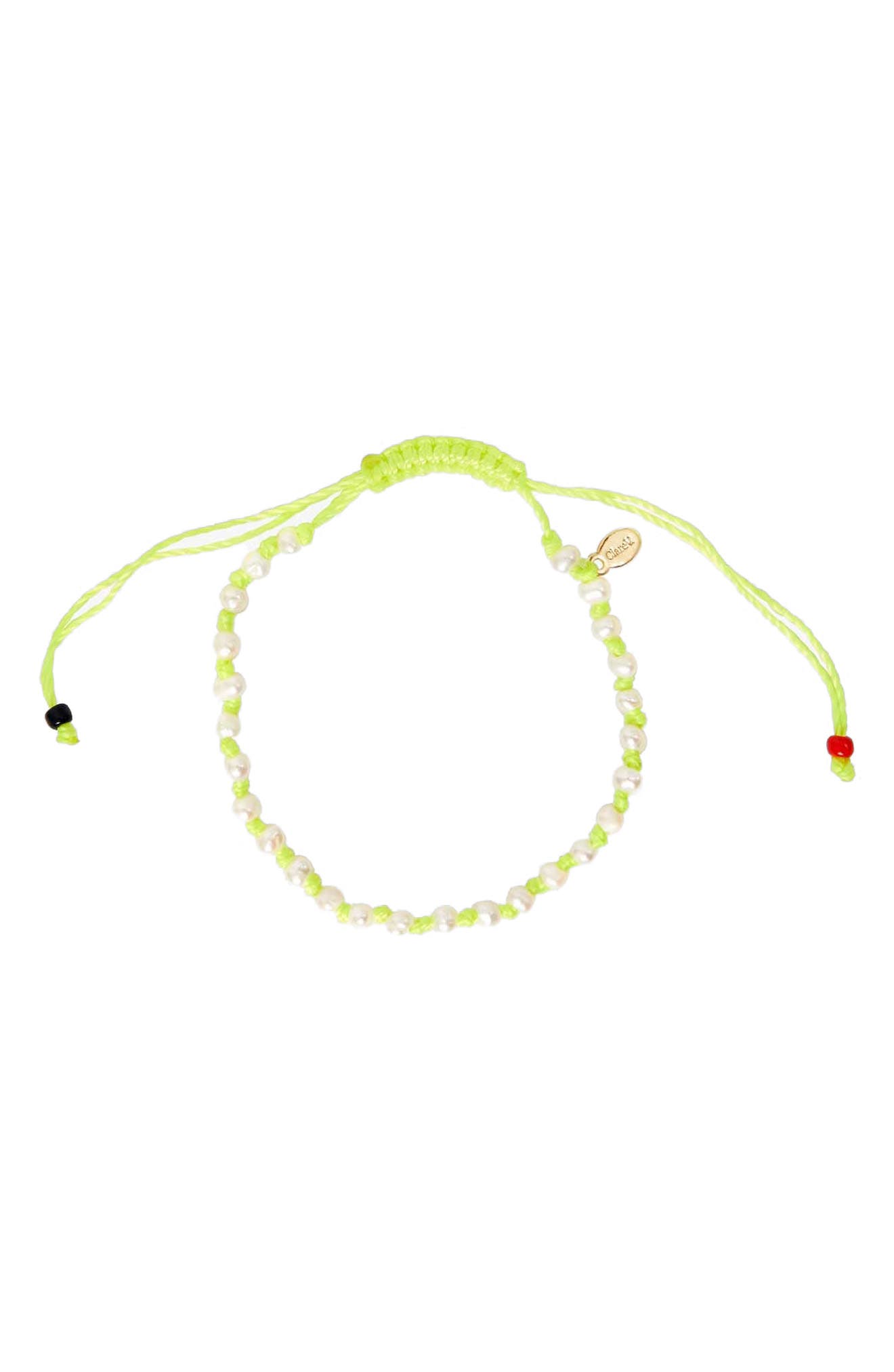 Clare V. Petit Freshwater Pearl Seed Beaded Bracelet