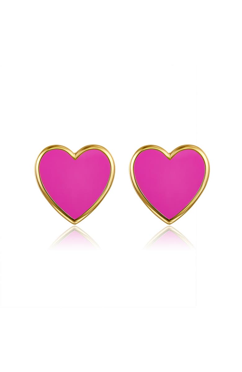 Anna Zuckerman Petit Love Studs in Rose, Main, color, Rose