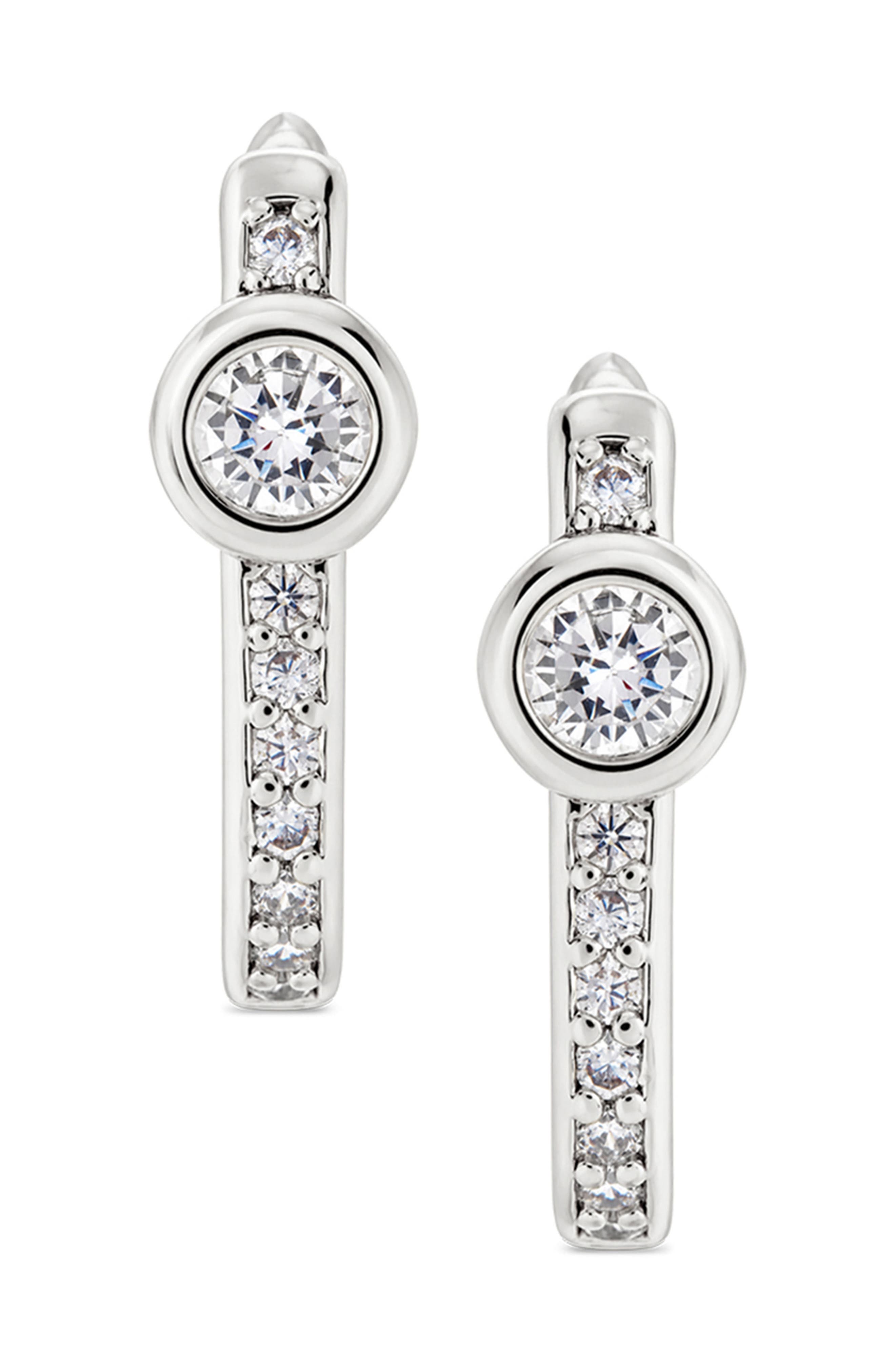 Sterling Forever Evil Eye Square Hoop Earrings (Women) | Nordstromrack