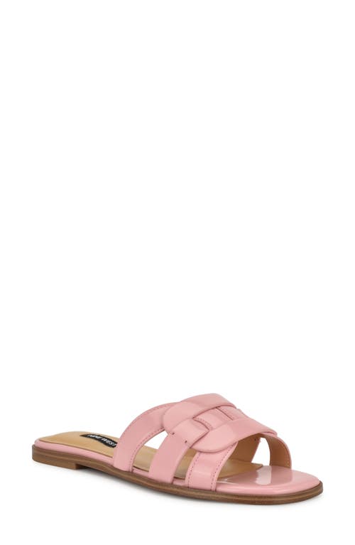 Nine West Glorie Slide Sandal In Light Pink