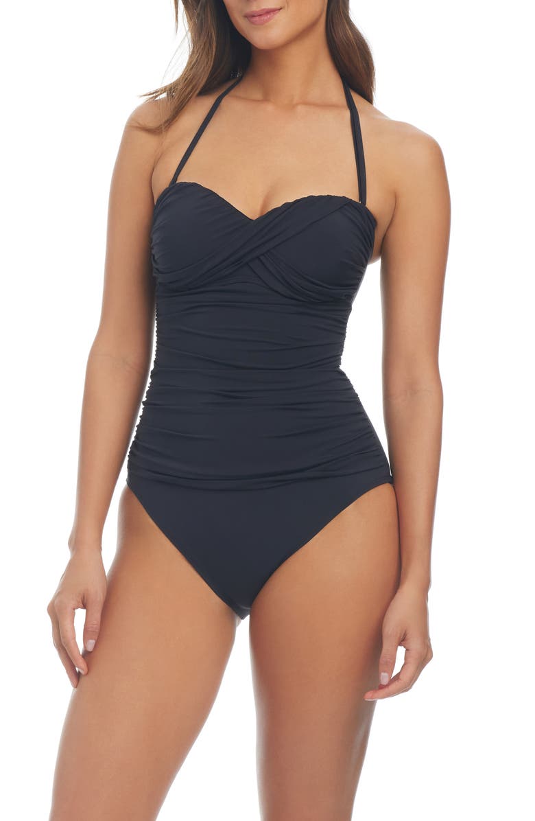 BLEU by Rod Beattie Kore Twist One-Piece Swimsuit, Main, color,
