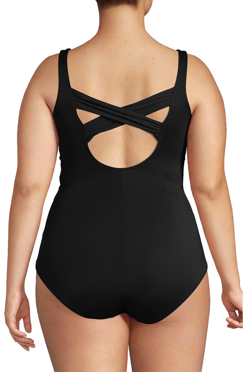 Lands' End Plus Size G-Cup New SlenderSuit Carmela One Piece Swimsuit, Alternate, color,