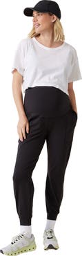 Ingrid & Isabel The Live In Maternity Black Active Jogger Pant