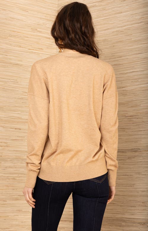 Hale Bob Scarlette Silk Cardigan In Neutral