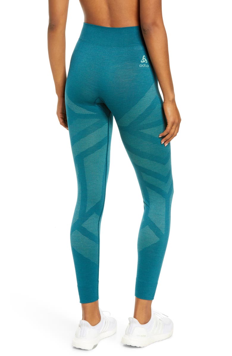 Odlo Women's Natural + Kinship Warm Base Layer Pants, Alternate, color, 