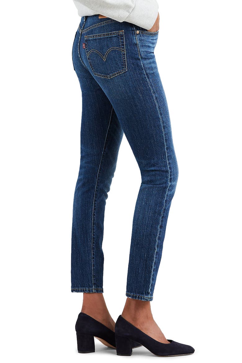 Levi's® 501® High Waist Ankle Skinny Jeans, Alternate, color, NEAT FREAK