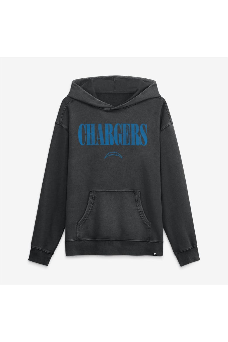 Men's Fanatics Black Los Angeles Chargers Relaxed Intense Rivalry French Terry Hoodie, Alternate, color, Black