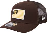 New Era Men's New Era Brown San Diego Padres Flag 9SEVENTY Stretch-Snap Hat