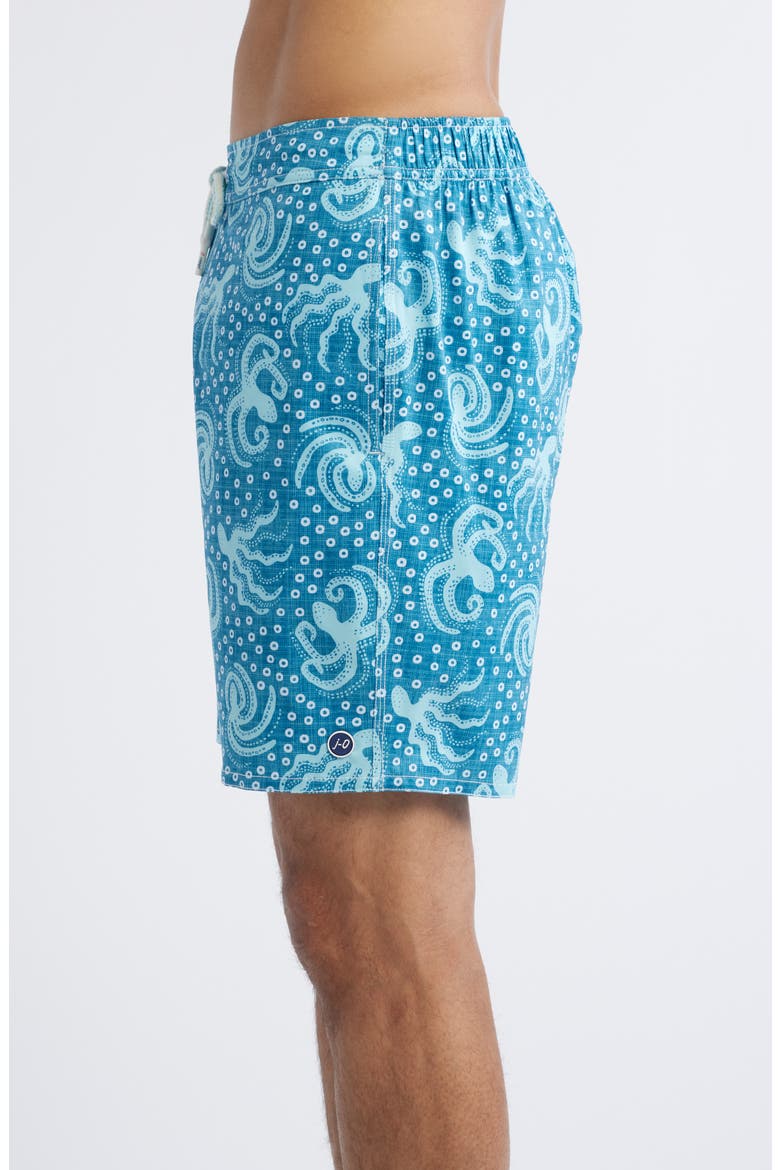 Big Blue Swim Trunks, Alternate, color, BARRELS BLUE
