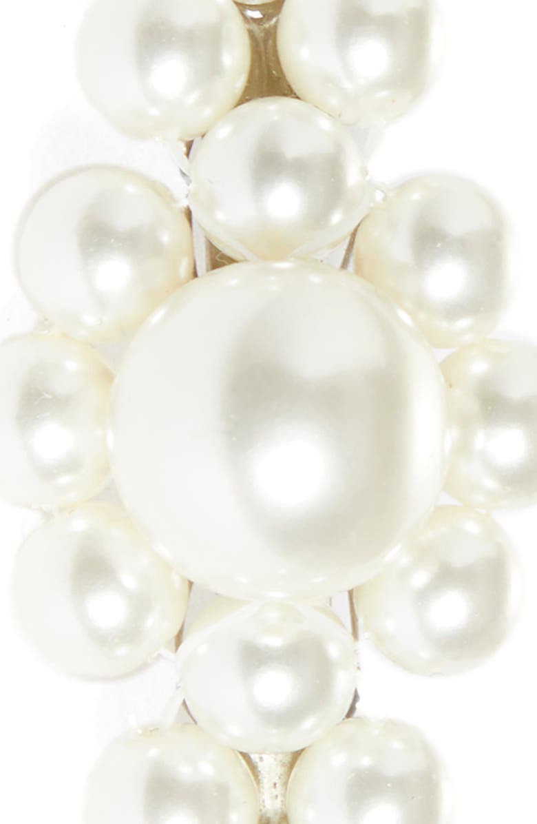 Simone Rocha Large Flower Hair Clip, Alternate, color, Pearl