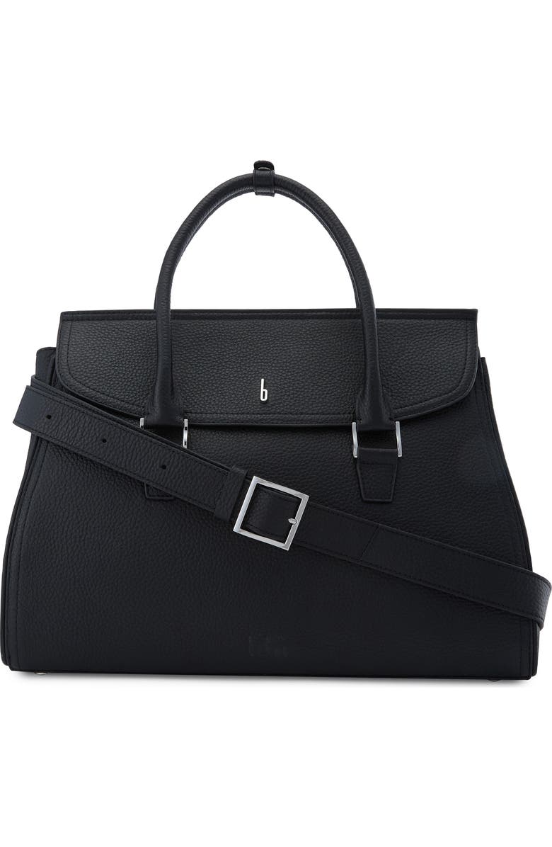 behno Large Coco Pebble Leather Satchel, Main, color,