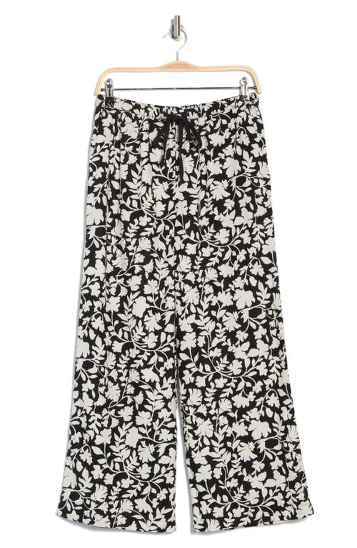 CASLON CASLON® PULL-ON CROP WIDE LEG LINEN BLEND PANTS