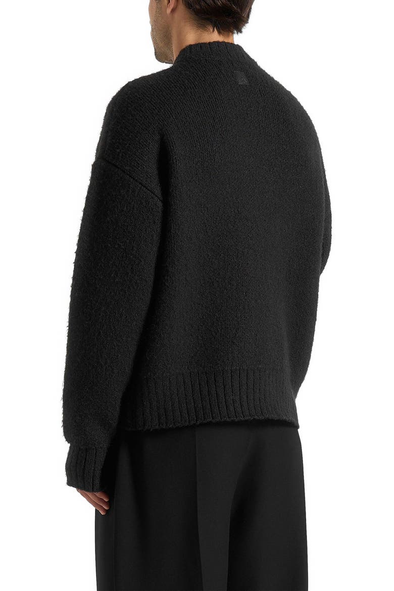 Brushed Wool Knit Jumper, Alternate, color, Black