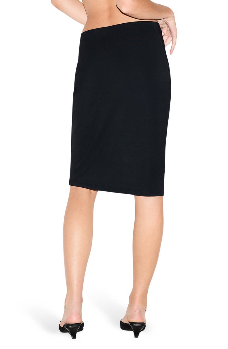 SKIMS Smooth Lounge Skirt, Alternate, color, Obsidian