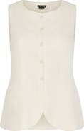 City Chic Vivien Linen Blend Vest