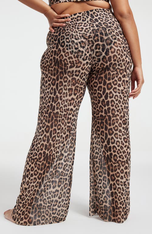 GOOD AMERICAN GOOD AMERICAN MESH WIDE LEG PANT 